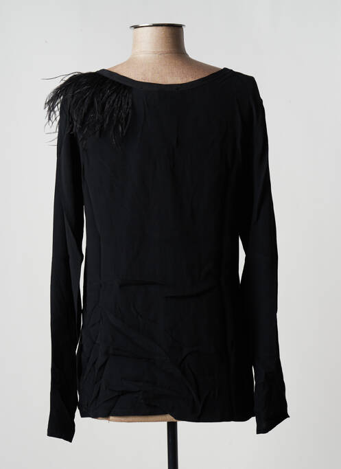 Top coupe cintrée manches longues noir TRUSSARDI JEANS femme