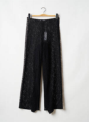 Pantalon large fermeture zip latéral taille haute noir ANNE FONTAINE femme