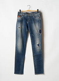 Jeans coupe slim slim taille normale bleu TRUSSARDI JEANS femme