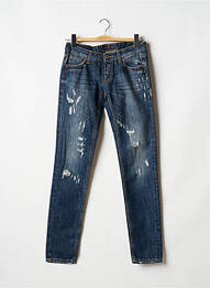 Jeans coupe slim slim taille basse bleu TRUSSARDI JEANS femme