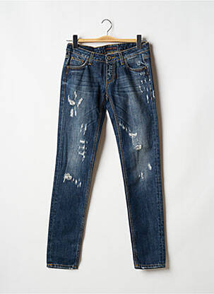 Jeans coupe slim slim taille basse bleu TRUSSARDI JEANS femme