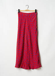 Jupe longue tissage crêpe rouge TOMMY HILFIGER femme
