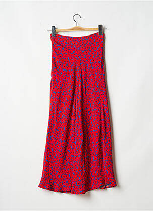 Jupe longue tissage crêpe rouge TOMMY HILFIGER femme