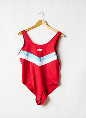 Body sérigraphie sans manche rouge LEVI'S femme