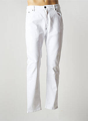 Jeans coupe slim blanc OLLYGAN pour homme