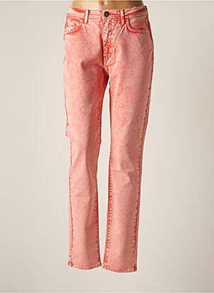 Pantalon slim taille haute taille haute rouge TRUSSARDI JEANS femme