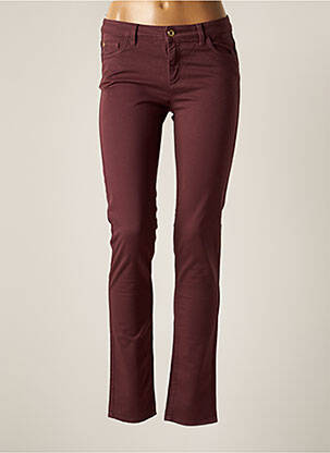 Pantalon slim stretch taille normale rouge TRUSSARDI JEANS femme