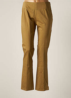 Pantalon droit stretch taille normale beige LA FIANCEE DU MEKONG femme