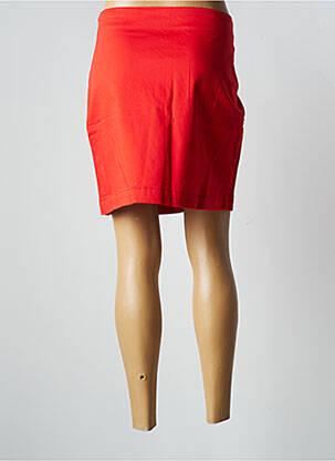 Jupe courte fermeture zip latéral rouge LA FIANCEE DU MEKONG femme