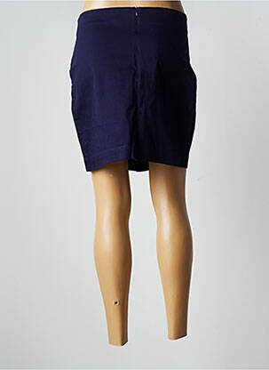 Jupe courte fermeture zip latéral violet LA FIANCEE DU MEKONG femme