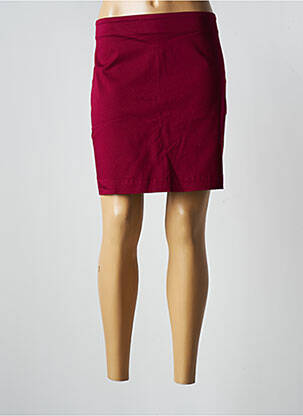 Jupe courte fermeture zip latéral rose LA FIANCEE DU MEKONG femme
