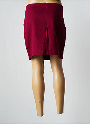 Jupe courte fermeture zip latéral rose LA FIANCEE DU MEKONG femme