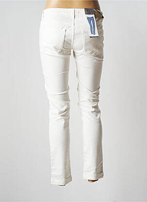 Jeans coupe slim slim taille basse beige TRUSSARDI JEANS femme