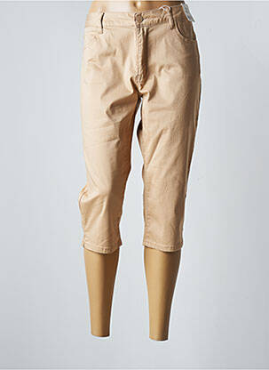 Corsaire stretch taille normale beige KY CREATION femme