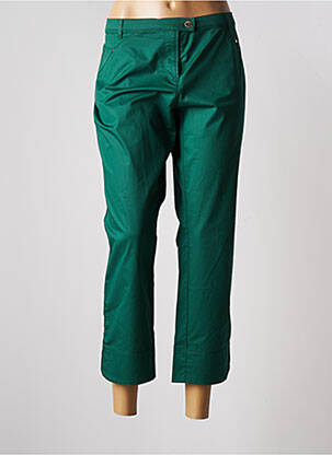 Pantalon 7/8 vert ELENA MIRO pour femme