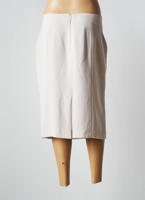 Jupe mi-longue beige ELENA MIRO pour femme