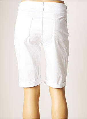 Short fermeture zippée sous rabat boutonné taille normale blanc KY CREATION femme