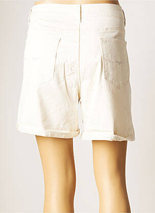 Short fermeture zippée sous rabat boutonné taille normale beige KY CREATION femme