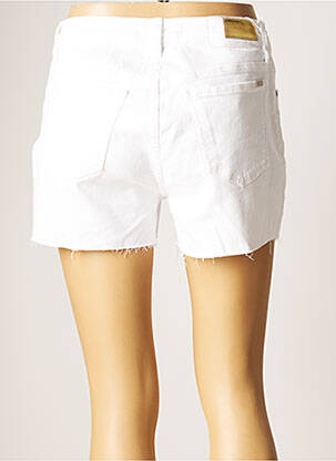 Short fermeture zippée sous rabat boutonné taille normale blanc REIKO femme