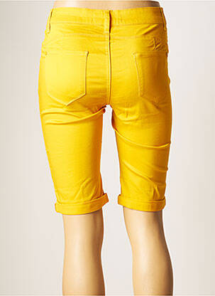 Cycliste sérigraphie avec strass taille normale jaune KY CREATION femme