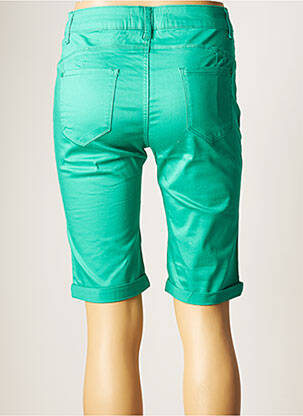 Cycliste sérigraphie avec strass taille normale vert KY CREATION femme