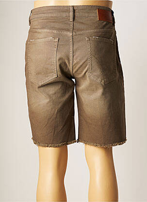 Bermuda coupe droite taille normale marron SERGE BLANCO homme