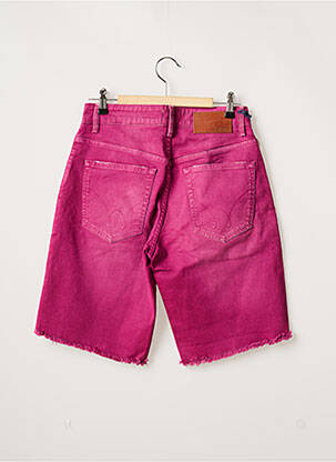 Bermuda coupe droite taille normale violet SERGE BLANCO homme