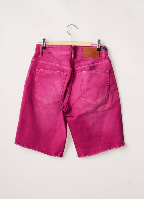 Bermuda coupe droite taille normale violet SERGE BLANCO homme