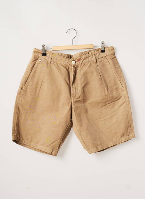 Short tissage popeline taille normale marron JOE SAN homme