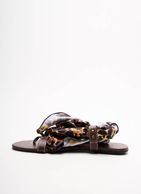 Tongs marron LOLLIPOPS pour femme