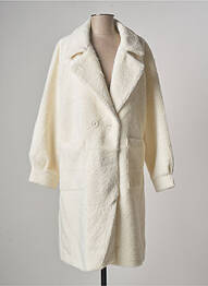 Manteau long coupe droite sans capuche beige LA FIANCEE DU MEKONG femme