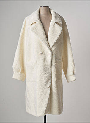 Manteau long coupe droite sans capuche beige LA FIANCEE DU MEKONG femme