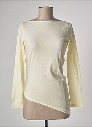 Top manches longues jaune ETAM femme