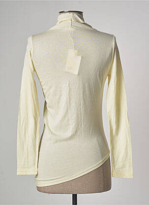 Top stretch manches longues jaune ETAM femme