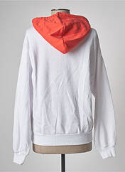 Sweat-shirt à capuche blanc UNDIZ pour femme seconde vue
