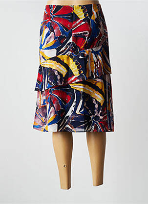 Jupe mi-longue taille normale bleu PAUSE CAFE femme