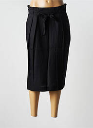 Jupe mi-longue taille haute noir PAUSE CAFE femme
