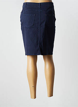 Jupe mi-longue stretch bleu PAUSE CAFE femme