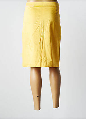 Jupe mi-longue coupe droite jaune PAUSE CAFE femme