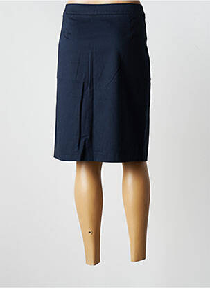 Jupe mi-longue coupe droite bleu PAUSE CAFE femme