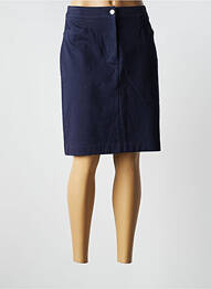 Jupe mi-longue coupe droite bleu PAUSE CAFE femme