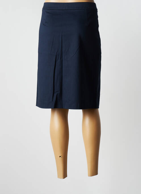 Jupe mi-longue coupe droite bleu PAUSE CAFE femme