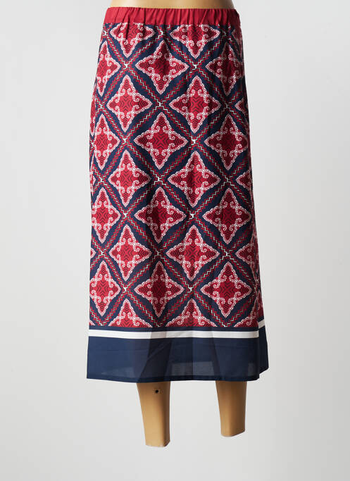 Jupe longue rouge PAUSE CAFE pour femme