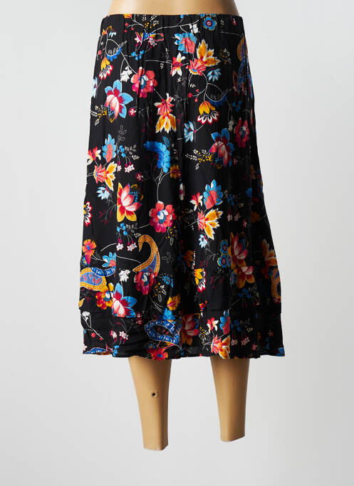 Jupe mi-longue noir PAUSE CAFE pour femme