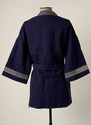 Veste kimono col v bleu LA FIANCEE DU MEKONG femme
