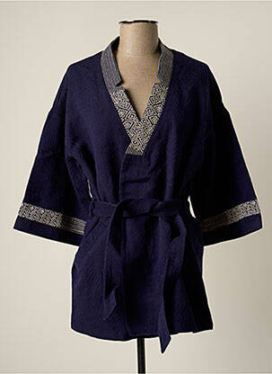 Veste kimono bleu LA FIANCEE DU MEKONG pour femme