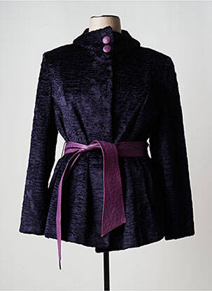 Manteau court violet ANTON & MODA pour femme