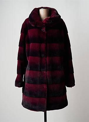 Manteau long rouge CONCEPT K pour femme