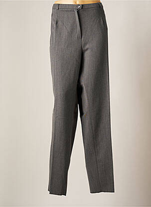 Pantalon droit stretch taille haute gris CHRISTIAN MARRY femme