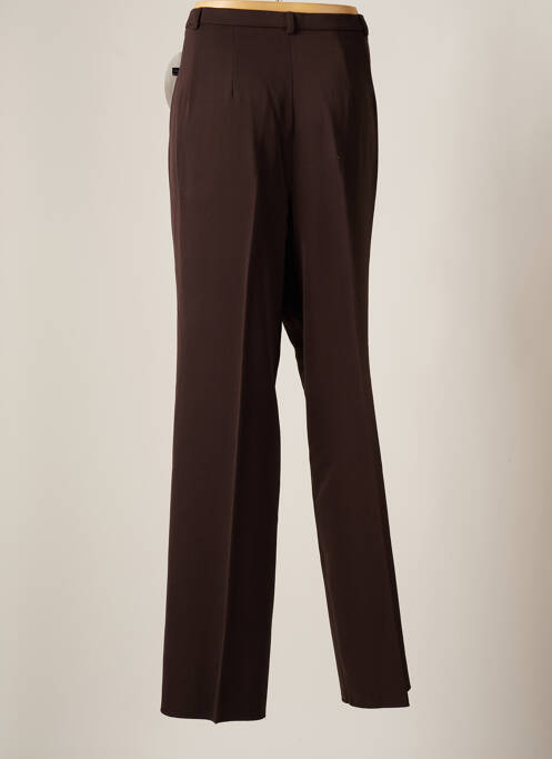 Pantalon droit marron CHRISTIAN MARRY pour femme